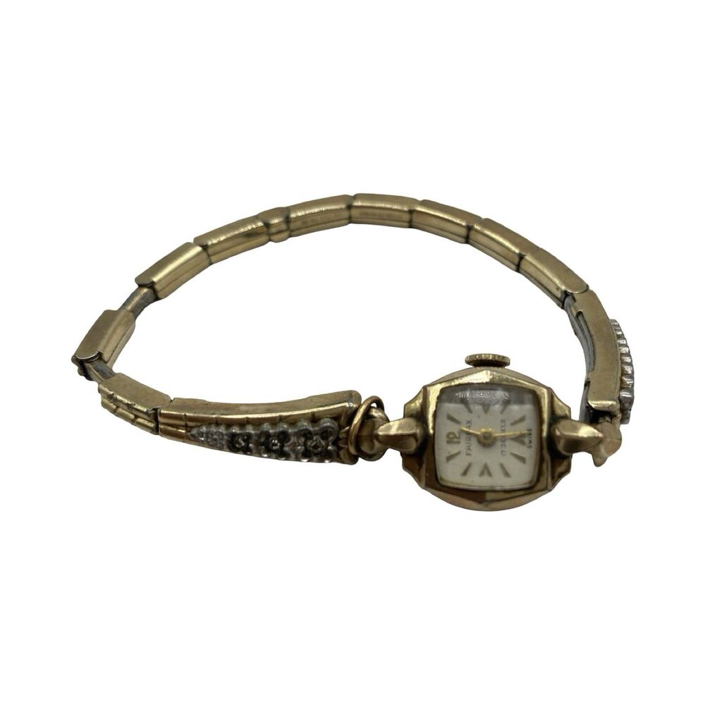 Womens Fairfax Watch Co 17 jewel Mechanical 10K RGP Speidel Parts or Repair - Picture 8 of 8